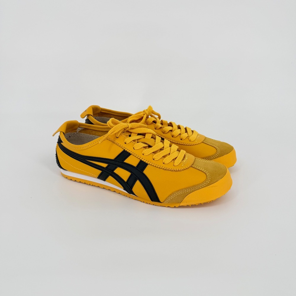 Onitsuka Tiger Mexico 66 Shoes Womens 9 Yellow Black Retro Sport Streetwear